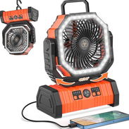 Ventilador recargable con lampara LED Modelo F6 marca ABC alta durabilidad de la carga nuevos ! - Img 51428735