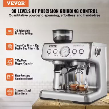 Cafetera Vevor con molinillo incorporado - 2/6