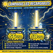 💡 LÁMPARAS RECARGABLES DE LED - $6 y $8 USD 💡 - Img 56485983