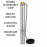 BOMBA SUMERGIBLE 1.5HP, ENTREGA DE FACTURA, VARIEDAD DE BOMBAS DE AGUA DE DIFERENTES POTENCIAS - Img 55597318