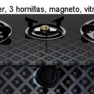 Cocina gas premier 3 hornillas magneto vitrocerámica - Img 57903529