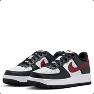 (X) Zapatillas Nike Air Force 1 en negro, blanco y rojo vino $84.00 - Img 57074174