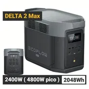 EcoFlow DELTA 2 Max con 2048Wh, 2400W - Pico 4800W, Carga Rápida y Batería LiFePO Estación de Energía Portátil - Img 53071887