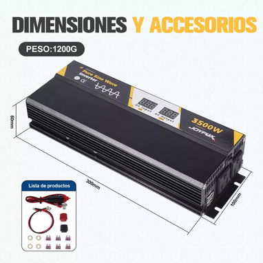 Inversor Onda Pura 3500w👀⚡⚡⚡12v a110v - 2/3