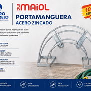 Porta manguera de acero zincado - Img 57035355