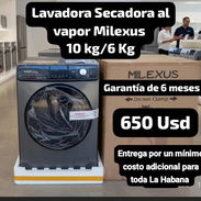 🔷 Lavadora Secadora Al Vapor Milexus 10kg/6kg, $650 usd❗ - Img 55964755