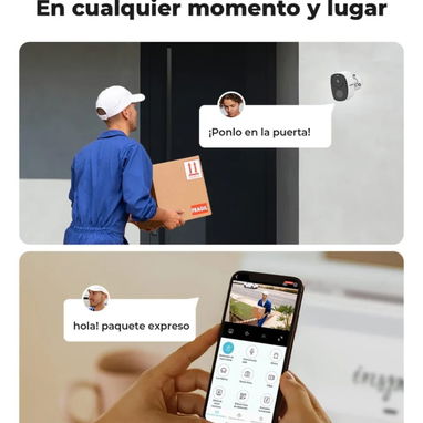 cámara IP inalámbrica de seguridad para el hogar con panel solar compacto con un soporte de montaje ajustable. - Img 100606466