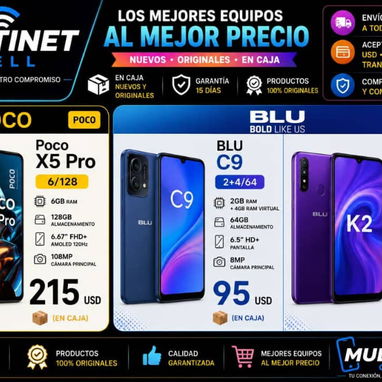💥Celulares nuevos en 📦 con garantía x escrito 💯 👌 - 3/7