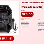 BOCINA 8'' CON MICROFONO AO-822 - Img 56359814