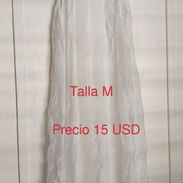 Vestido blanco, organza, sin estrenar. - Img 58010151