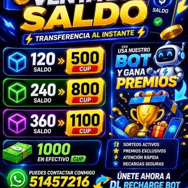 📱 RECARGA DE SALDO MÓVIL - DL RECHARGE ⚡ Pago con Stars, QvaPay y Transferencia - Img 125767455