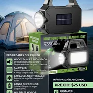 Lámpara recargable multifuncional con carga solar - Img 55681023