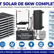 *Kit solar de 6 kw* - Inversor híbrido Must de 6 kw para la 110/220 v - Batería saco de 16 kw,51.2 v x 320 ah -8000 - Img 57151772
