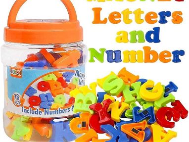 ✅ Letras magnéticas y números Juguete de niño letras magnéticas de juguete - Img 67013618