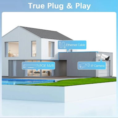 Kit de 6 cámaras ip 5mpx audio bidireccional - 5/8