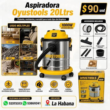 Aspiradora 20 litros sirve para seco y mojado - Img 123809321