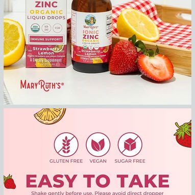 sulfato de zinc en suspensión para bebé(>=6 meses), niños, adultos, embarazadas y mujeres lactando(120ml) sabor fresa - 2/3