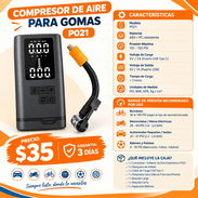 COMPRESOR DE AIRE PARA GOMAS P021Compatible con bicicletas, motocicletas, automóviles y balones. - Img 58234044