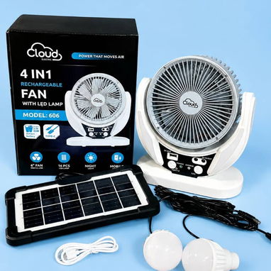 Ventilador Recargable Cloud*, Modelo 606. Batería de Litio 3600 mAh. - Img 126765865