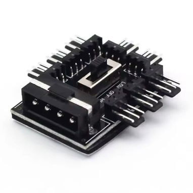 Hub divisores diversos para fanes /Adaptador de corriente SATA a 2 MOLEX/ Set de 3 fanes SAMA y 5 fanes COOLMOON ARGB/ - Img 110560157