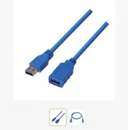 Cable extensor usb 3.0 High Speed macho en un extremo y hembra en el otro, 1 metro. Nuevos - Img 47820985