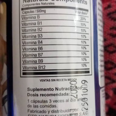 Vendo pomo 100cap."Complejo b12". - Img 127096992