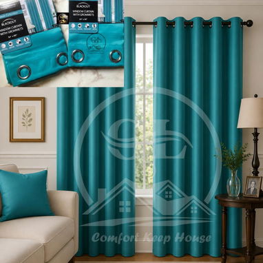 Cortinas Tapa Sol Blackout 📌El Juego de 2 paños (WCO) - 4/5