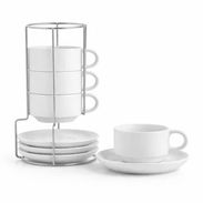SET DE 4 TAZAS CON ORGANIZADOR VERTICAL - Img 56820578