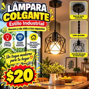 LAMPARA COLGANTE | LAMPARA INDUSTRIAL | LAMPARA VINTAGE | PENDANT LIGHT | LAMPARA TECHO | LAMPARA JAULA | LAMPARA FARMHO - Img 55816835