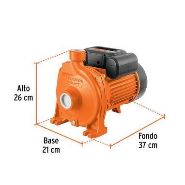 BOMBA CENTRÍFUGA marca TRUPER 2HP - 190 LTRS - Img 120046166