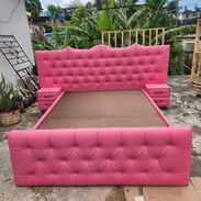 cama rosada matrimonial - Img 55661383