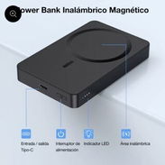 CARGADOR DE EMERGENCIA. POWERBANK MAGNETICO INALAMBRICO CON CABLE USB-C 500MAH GAR276. - Img 48574830