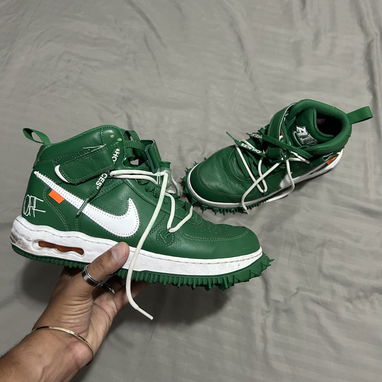 Nike x Off-White Air Force 1 Mid 'Pine Green' como nuevas(2 puestas) #43.     DETALLES EN LAS FOTOS - 3/9