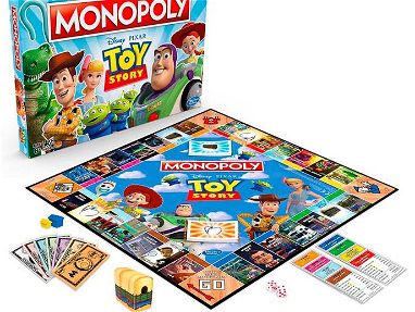 Monopolio Disney Toy Story - con 6 personajes de la película Woody, Buzz Lightyear, Bo Peep, Jessie, Alien o Rex,Sellado - Img 56669284