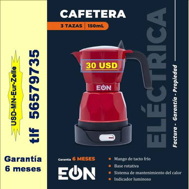 CAFETERAS ELECTRICAS (Varios colores) 3-6 tazas T-56579735/(USD-MN-Eur-Zelle)/Recogida Marianao/Tpte (Costo Adicional) - Img 117860695