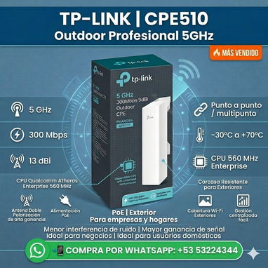 TP-LINK PHAROS CPE210 Y CPE510 NUEVOS - - Img 124211037