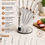 Set d cuchillos profesionales d 7 piezas 🤍Blanco - Img 55981262