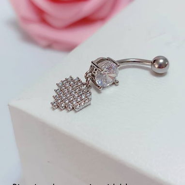 Piercing de ombligo de acero inoxidable de varios diseños 😍 - 2/5