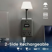 ☎️53544655 🛵 Entrega Disponible ⭐Regleta multifuncional con lámpara integrada y reloj digital ⭐ - Img 54334207