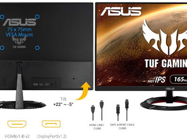 monitor ASUS TUF Gaming 24 , FHD, IPS, 165hz, 1ms, altavoz, nuevo en caja - Img main-image