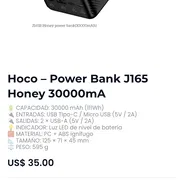 Hoco – Power Bank J165 Honey 30000mA - Img 57454360