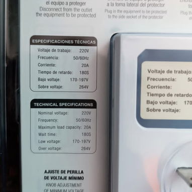 ⚡220V/20A⚡ PROTECTOR DE VOLTAJE MILEXUS DE 220V 20A. MENSAJERÍA CON FACTURA Y GARANTÍA. TL 54833699 - Img 110478271