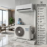 SPLIT MILEXUS INVERTER 1.5 TON (18K BTU) | $650 USD | TRANSPORTE GRATIS | FACTURA Y GARANTÍA | TUBERÍA DE COBRE 3.5M - Img 57749772