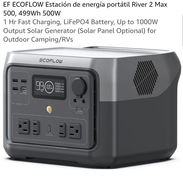 Ecoflow River 2 Max 1000 W pico / 500 W . Capacidad 499 Wh. - Img 56726843