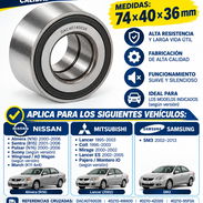Rodamientos 74x40x36 para SM3, Renault Scala, Mitsubishi Lancer otros. - Img 51216052