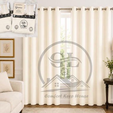 👑Cortinas Tapa Sol Blackout 📌El Juego de 2 paños (UH) - 8/10