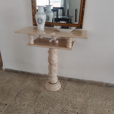 Se venden 3 mesitas de centro de marmol y un mueble con pedestal. - 2/4