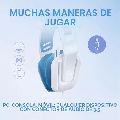 Audífonos Gamer Logitech G335 nuevos en caja!!! - 4/6