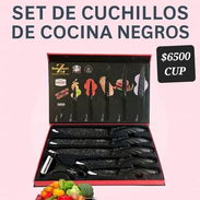Juegos de cuchillos en negro completo en $6500 CUP - Img 55476740
