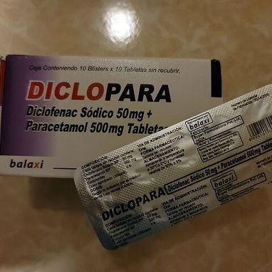 ©️- Diclofenaco Sodico /50mg + Paracetamol /500mg, 1 Tira de 10 Tableta -©️ - Img 87221672